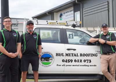 Metal roofing installer